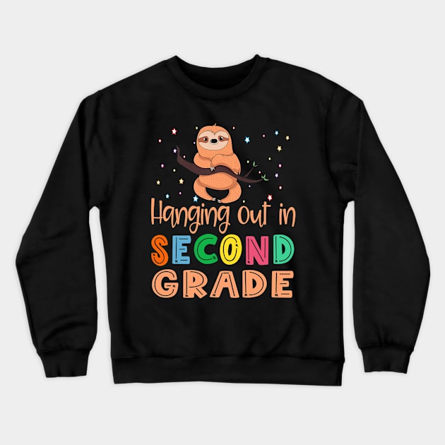 2nd Grade Shirt Back To School Second Grade Sloth Boys Girls Premium Crewneck Sweatshirt by Wolfek246